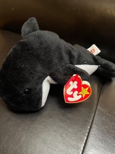 Waves Style 4084 Orca Whale Original Beanie Baby Birthdate 12.08.96