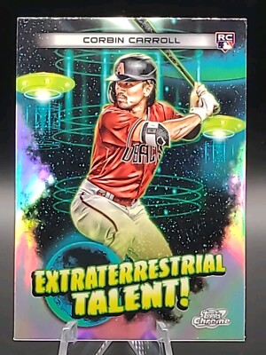 2023 Topps Cosmic Chrome #ET-7 Corbin Carroll RC Extraterrestrial Talent!