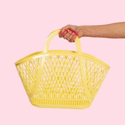 Betty Basket - Yellow Sun Jellies Old Skool Jelly Bag Sommer UK Strand