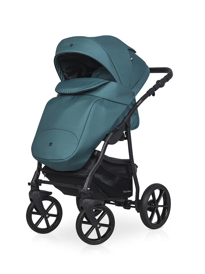 RIKO BASIC 2023 BABY PRAM STROLLER 2in1 CARRYCOT + PUSHCHAIR - Image 3 of 4