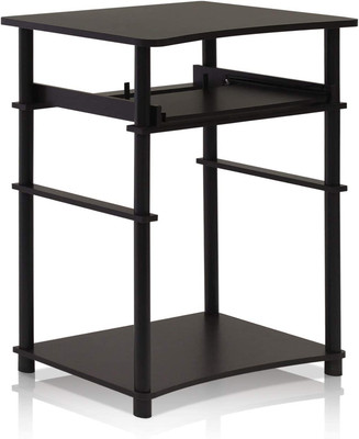 Home Computer Desk, Espresso/Black