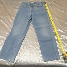 Sonoma Boys Straight Jeans Size 8 Light Blue Stretch Denim