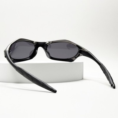 Oakley Splice Sunglasses Gunmetal Black Frame Black Lens Triple