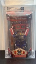2004 TRANSFORMERS 20TH ANNIVERSARY OPTIMUS PRIME  BLACK GUN  AFA 8.5 Masterpiece