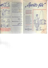 Hist. Schrift: Drescher "Spritz-Fix"