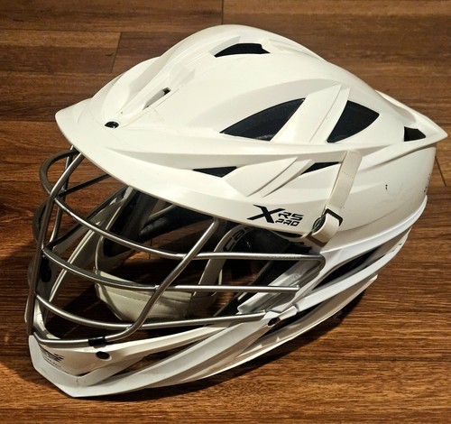 Cascade XRS Pro Lacrosse Helmet White OSFM 360 Fit EAFX PLL Adult Helmet 