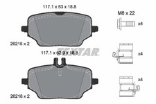 TEXTAR Bremsbelagsatz Bremsklötze hinten für Mercedes-Benz GLE W167 C167 TEXTAR Bremsbelagsatz Bremsklötze hinten für Mercedes-Benz GLE W167 C167