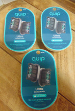 Quip Ultra Brush Pods 6 Total Heads Soft Bristles New / Sealed
