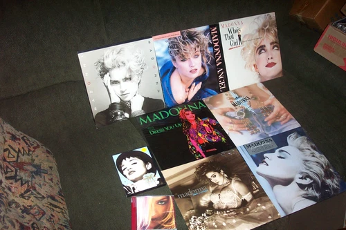MADONNA 7 LP, EP LOT w LIKE A VIRGIN, WHO'S THAT GIRL, 1st LP,  TRUE BLUE + DVD