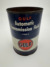 Vintage Gulf Transmission Fluid Can
