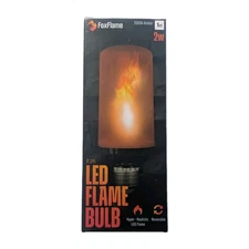 LED Flame Bulb E26 2000K Amber – Foxflame Medium IP65 Flicker Light