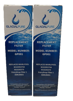 Glacial Pure GP001 Replacement Water Filter  Sealed LOT OF 2