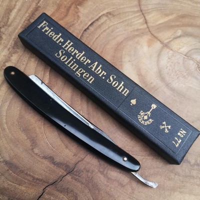 Pisau Cukur Razor Friedr Herder Abr Sohn Solingen No 77 NOS Made in Germany
