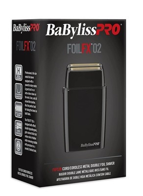 BaBylissPRO FXFS2B FOILFX02 Akku-Metall-Doppelfolienrasierer Schwarz