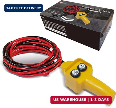 Winch Hand Control Assembly for Rated Pulling 1500lbs to 5000lbs 12V Electric