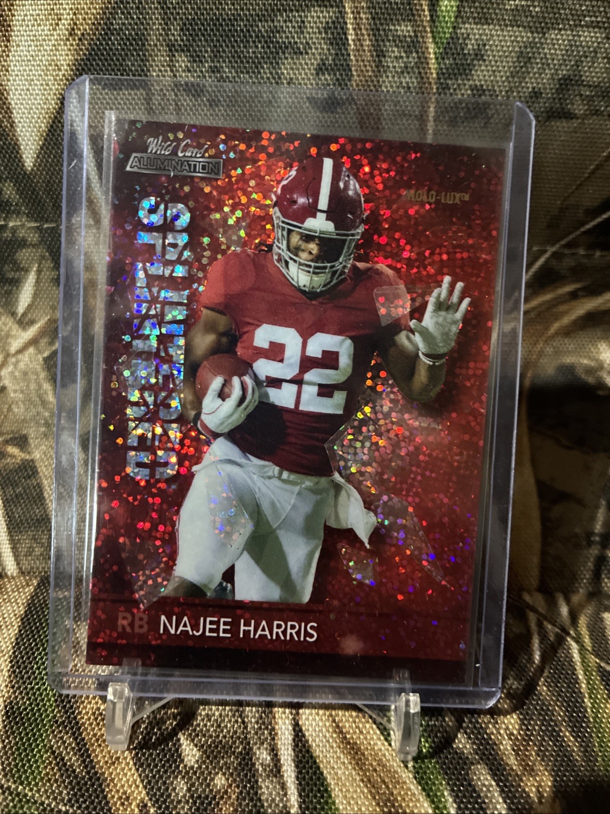 Najee Harris Wild Card Alumination Splintered #SP10 Red Chase