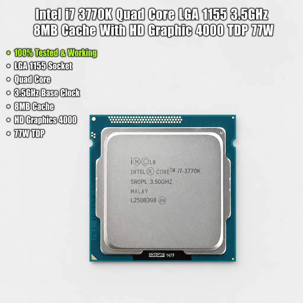 Core i7 3rd Gen. Computer Processors (CPUs) Intel Core i7-3770K