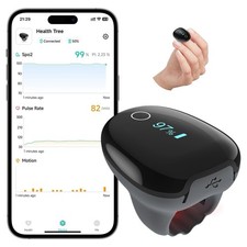 Fingertip Pulse Oximeter O2Ring Monitor Heart Rate Continuous Recording JKS50G