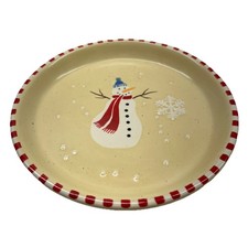 7  Diameter Snowman - Snowflake Plate - VGC -...