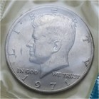 Lot of 3 Coins - Mint 1971P Kennedy Half Dollar, Ind Head 1c & Linc Wheat 1c — photo 2