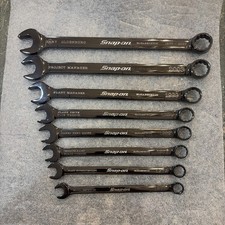 Never Used Snap On Tools Combination Wrench Set 8 Pieces Black Dlc Standard