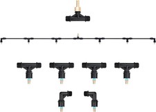 6-Nozzle Poly Boom Wand with 3/8" Brass Fitting, 7.5 Ft. ATV Sprayer Boom, Wide-