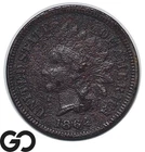 1864 Indian Head Cent Penny L On Ribbon Variety Fine Copper