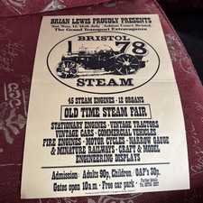 Poster A3 Bristol The Grand Transport Extravaganza Bristol Steam July 1978 (b) 