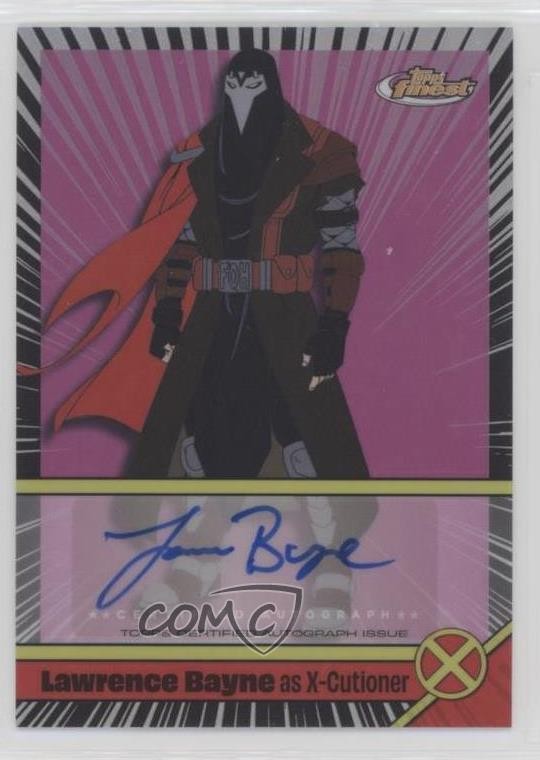 2025 Topps Finest X-Men '97 Voice Actor Lawrence Bayne as X-Cutioner Auto 09j9