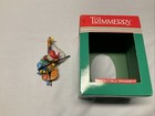 VTG 5 Christmas Ornament : 2 Santa’s, Barbie, Bear/Bunny, Blue & Red Birds/Cello — photo 5