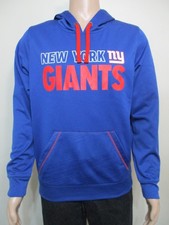 NFL Team Apparel Men's LS New York Giants Football Hoodie Blue, Medium, M 