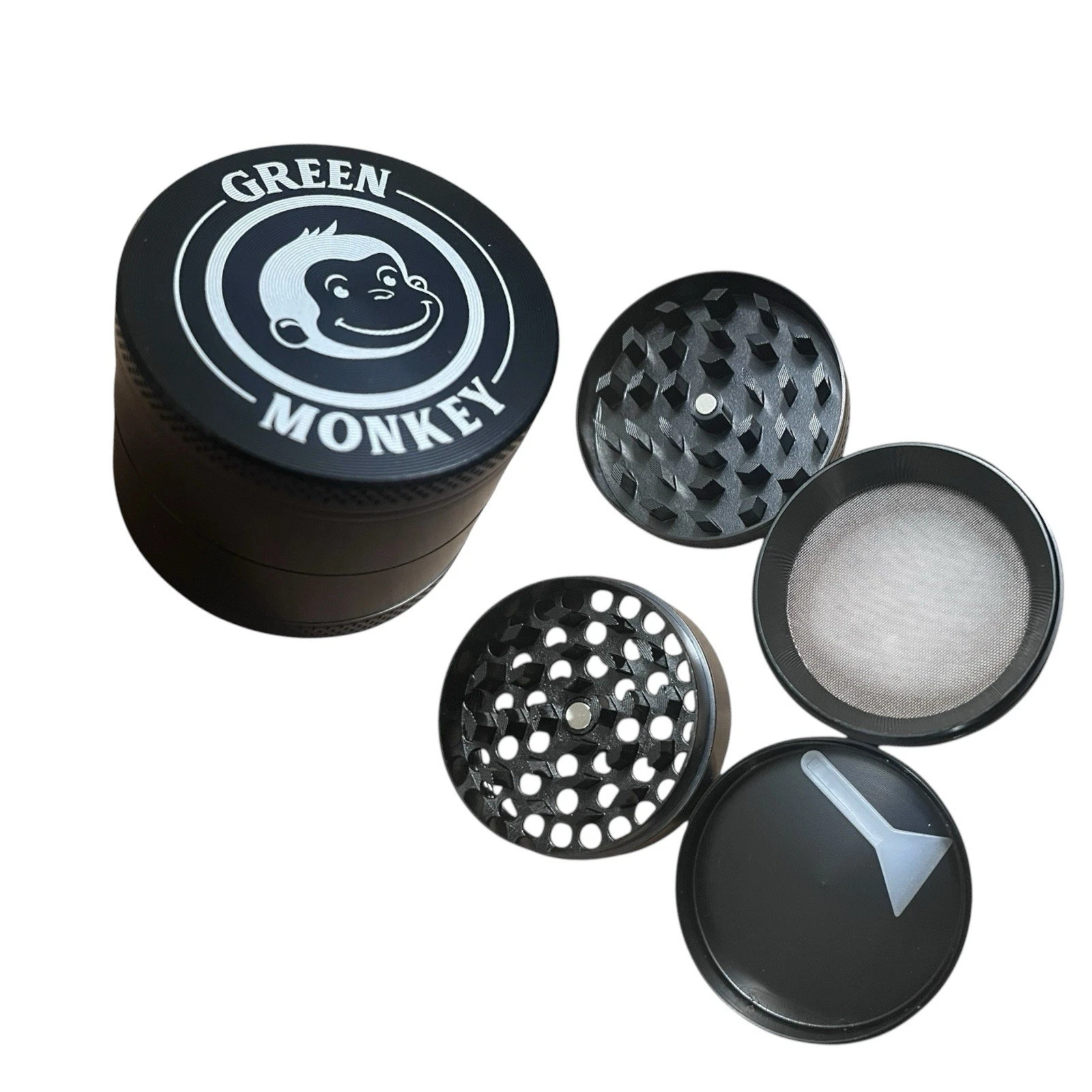 4-Piece Zinc Grinder - 50mm Metal Grinder for Spices & Cooking Use