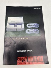 SNES Super Nintendo Console System Instruction Manual Booklet SNS-USA-1