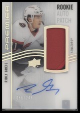2024-25 UD Premier Ridly Greig #AR-RG 2023-24 Acetate Rookie Auto Patch #/249