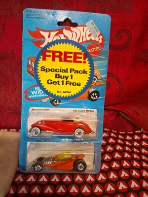 1982 Vintage Hot Wheels  Special Pack Buy One Get One Free Tags From 82.