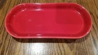 Fiesta Ware Homer Laughlin Oblong / Rectangular Bread Platter Scarlet Red