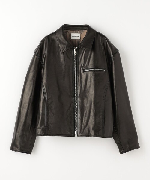 Monkey Time Cowhide Leather Jacket - Small - image 1