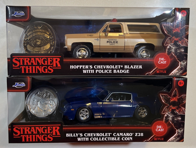 NEW 2026 JADA Stranger Things Billy's Chevy Camaro Z28 & HOPPERS