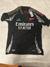 adidas Arsenal Soccer Jersey Black Size L Emirates Fly Better
