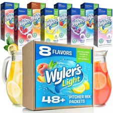 Wyler's Light Drink Mix Packets - 8 Pitcher Packs 12qt 1 Ounce Pack of 1