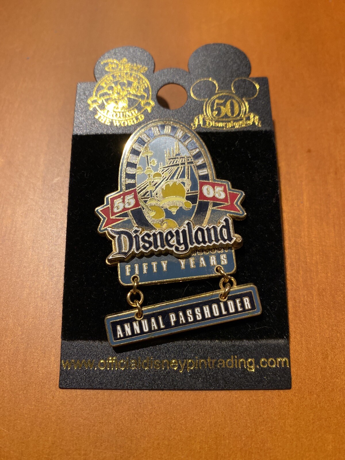 Disney DLR Disneyland 2005 50 Fifty Years Annual Passholders Tomorrowland Pin