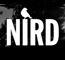 Nird Birding decal window sticker birdwatching birding birder birds nirding