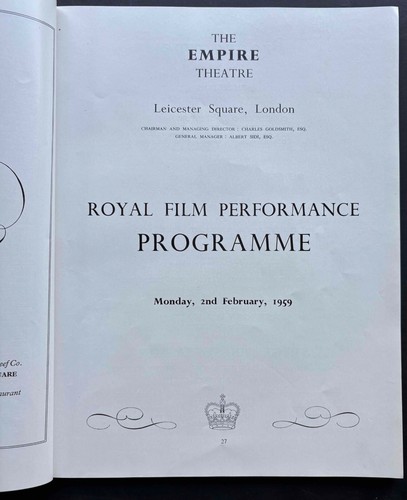 SIGNED Horses Mouth ORIGINAL Royal Film Performance Brochure Alec Guinness 1958 - Picture 2 of 11