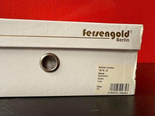 FERSENGOLD Berlin 1819.12 Leder Wildleder Plateau Stiefelette Schwarz Grau 40 - Bild 10 von 10