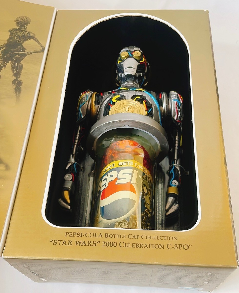 PEPSI STAR WARS 2000 Celebration C-3PO Pepsi Bottle Cap Collection 