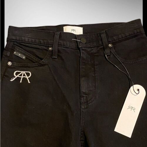 RTA Brand Graffiti slim black logo Jeans NWT size 28W x 32L Streetwear - Picture 8 of 11