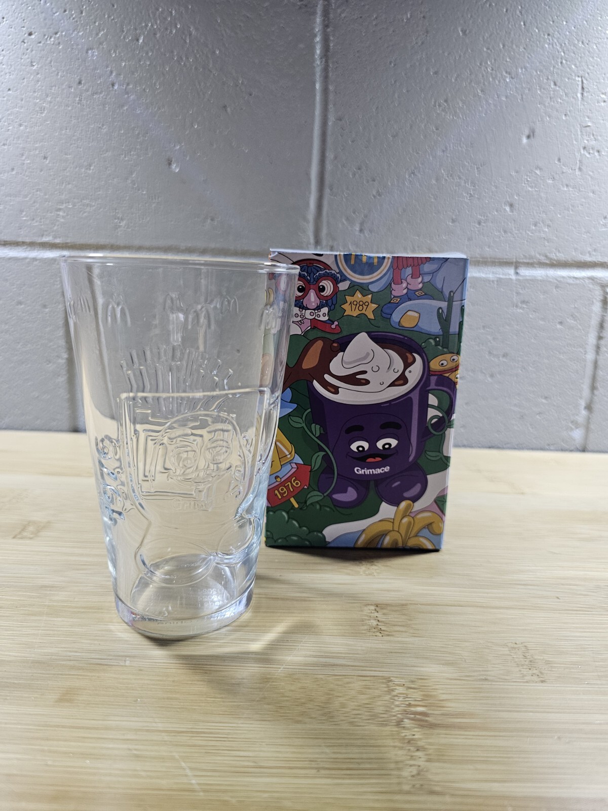 2024 McDonald's Grimace Nanoblock Collector's Glass Cup Sealed NIB