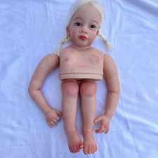 30" Reborn Baby Doll Kit Artist Painted Toddler Girl DIY Rooted Hair Unassembled