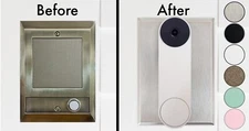 Doorbell Wall Plate for Nest Battery: Upgrade NuTone, More-STAINLESS-6 Finishes