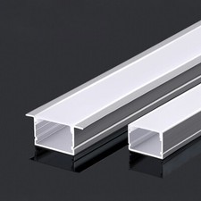 12Pcs 3.28ft Each Aluminum Channel Holder  Cover End Cap for LED Light Strip